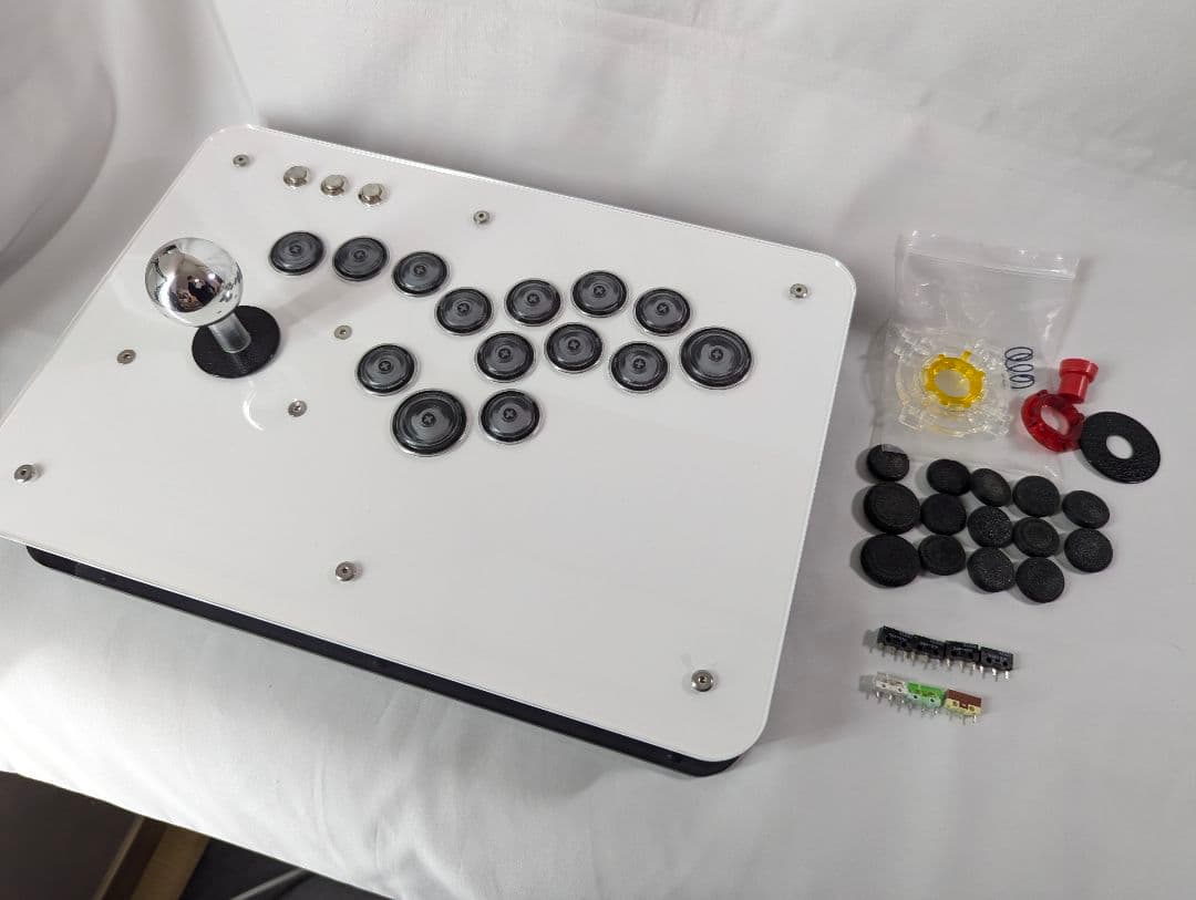 レバー付きレバーレス 自作アケコン ワンタッチ切替機能搭載