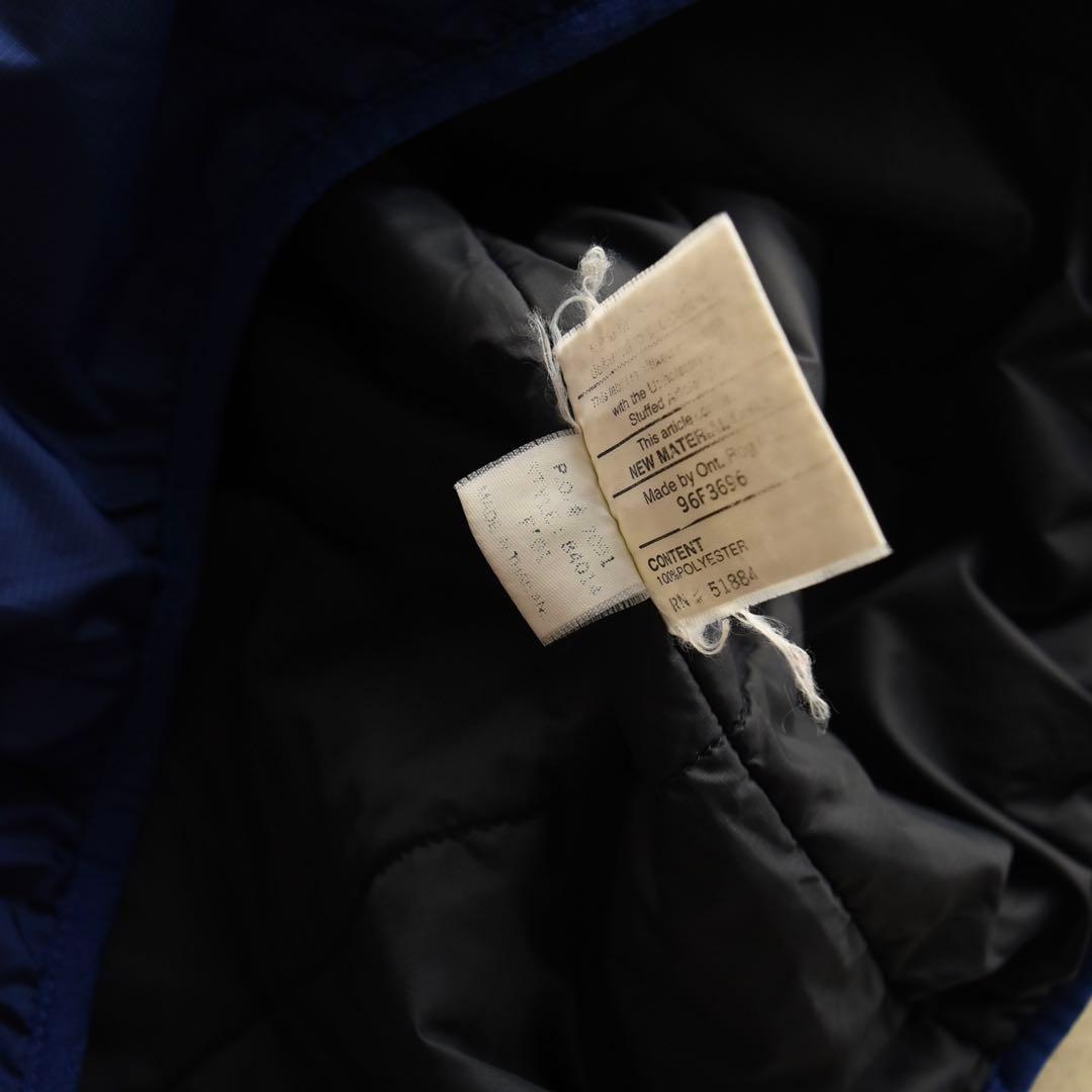 90s パタゴニア パフボールベスト L ブルー×ブラック ヴィンテージ