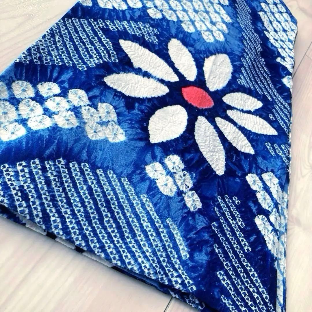 うさぴよ☆ 有松鳴海絞り浴衣　蜘蛛絞り浴衣　未使用　絞り浴衣　N150