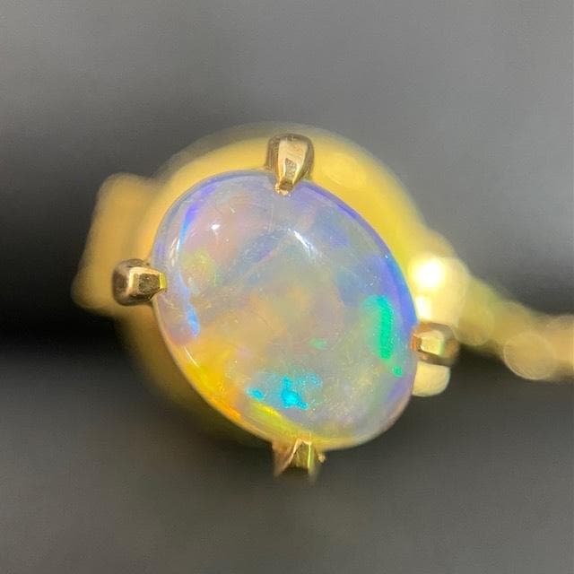 K18 オパール　ピン　総重量約3.9ｇ　アンティーク　装飾ピン カフス