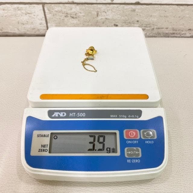 K18 オパール　ピン　総重量約3.9ｇ　アンティーク　装飾ピン カフス