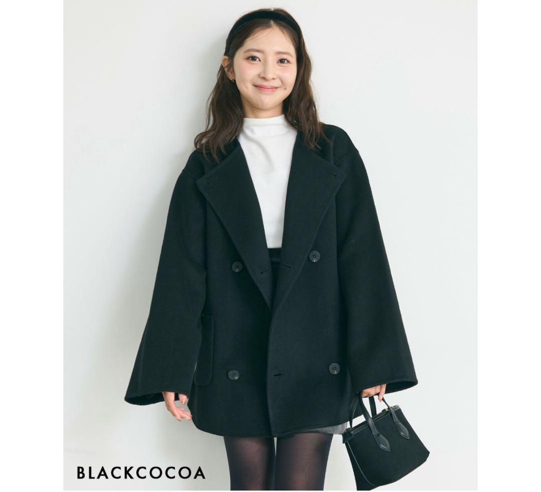 basement ノーカラー2WAYリバーミドルコート