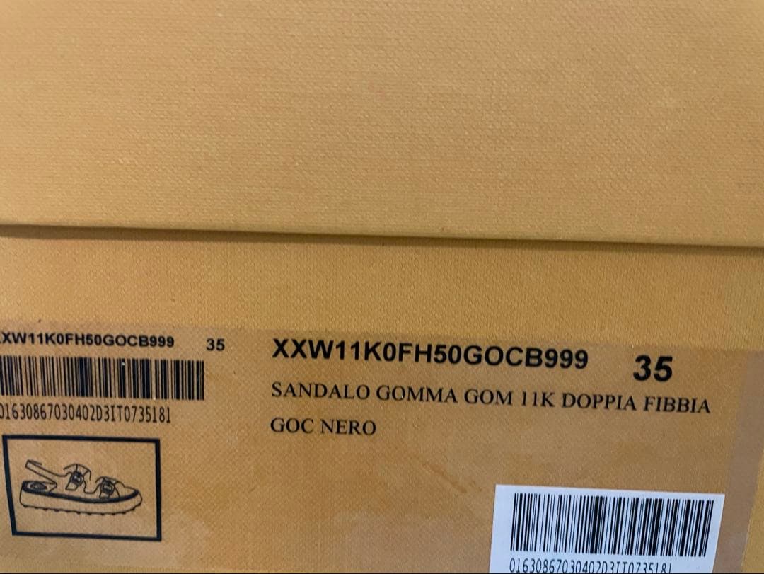 きゅん　tod‘s トッズ レザー　サンダル　ブラック　35 新品