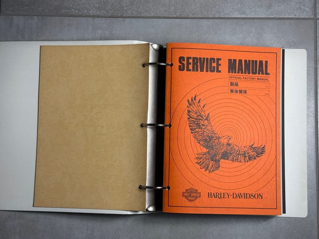 ハーレーダビッドソン　公式サービスマニュアル（日本語版）　当時物