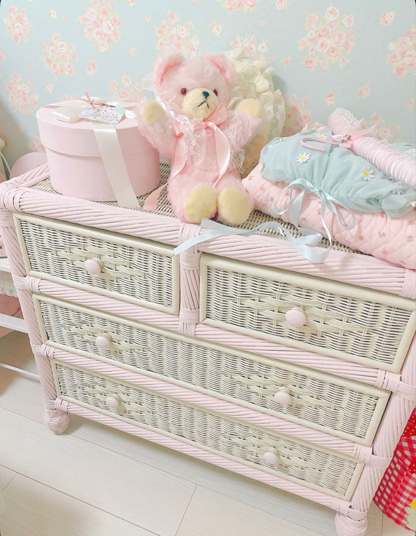 ヴィンテージ ウィッカーチェスト