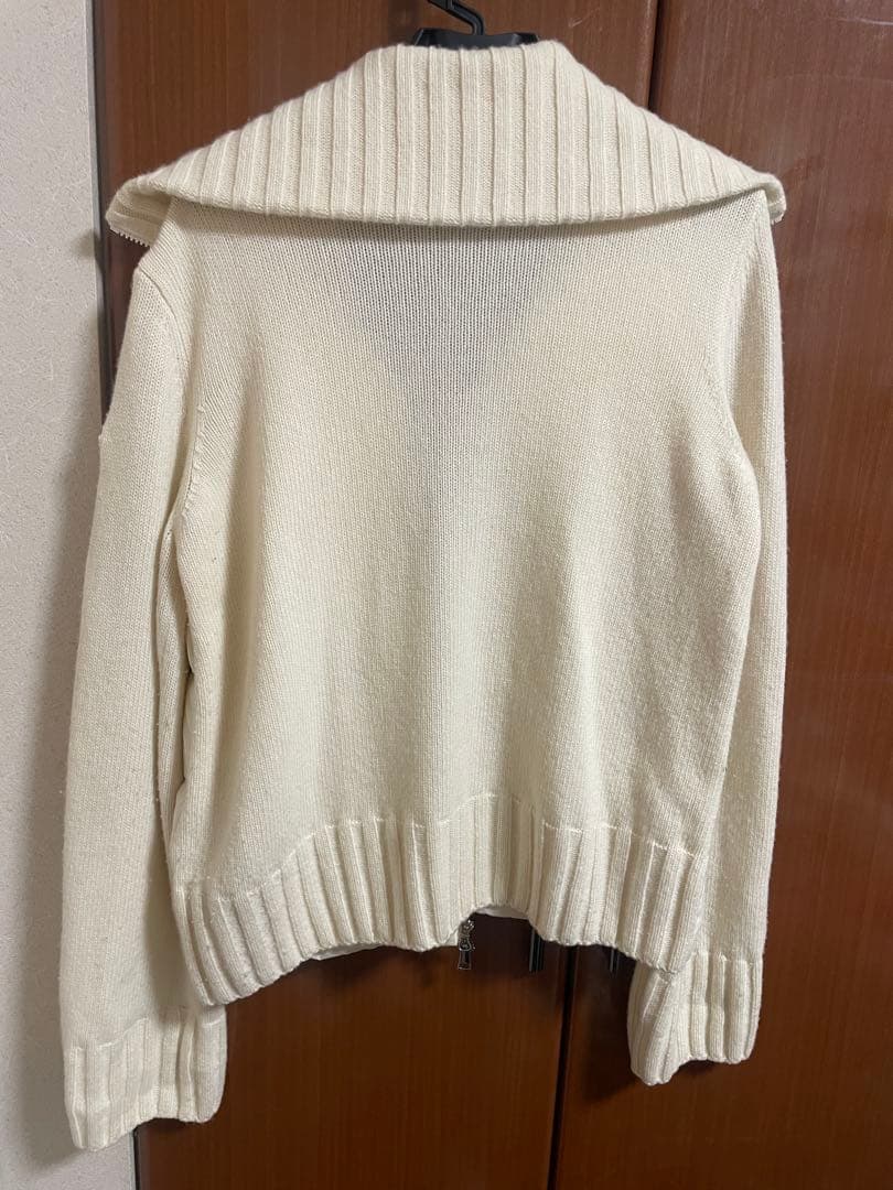 MONCLER アイボリー ダウンカーディガン