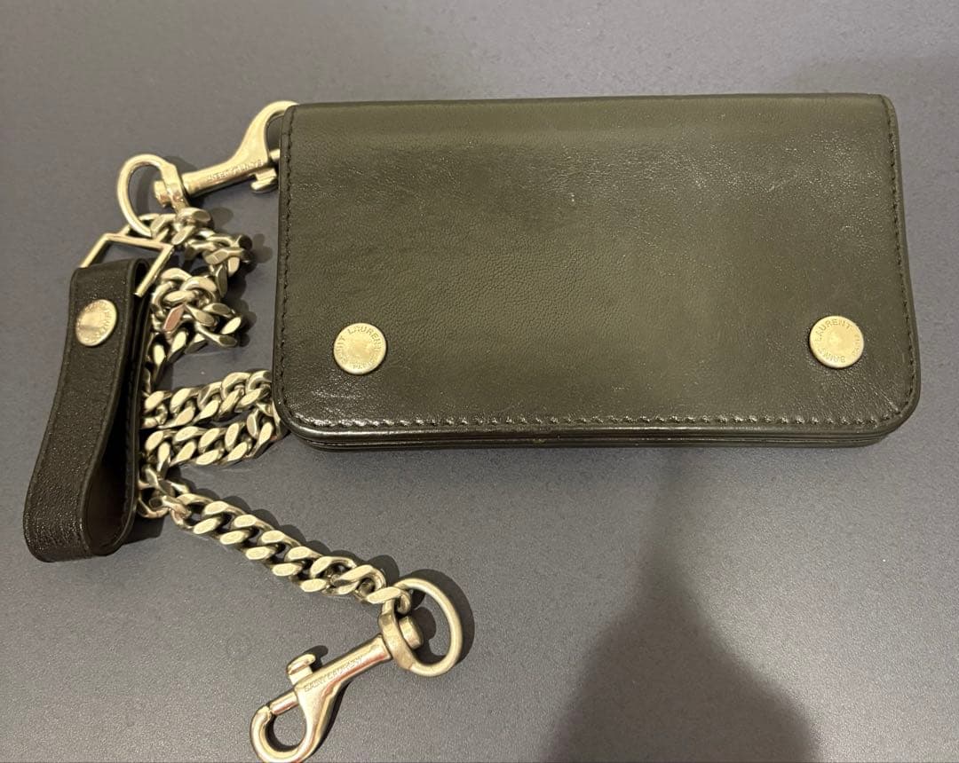 SAINT LAURENT サンローラン 　トラッカーウォレット　チェーン