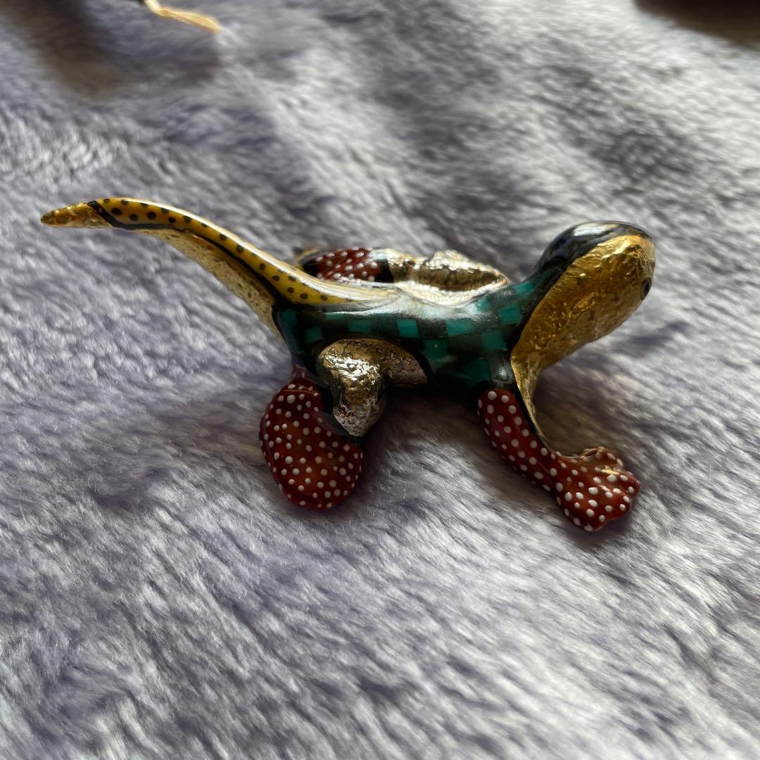 【希少】九谷焼　ヤモリの置物 木箱付き