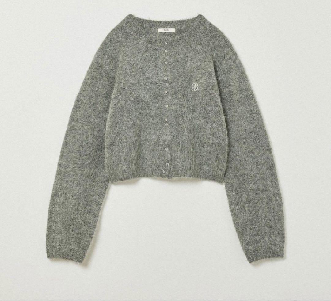トップス eaphi ALPACA MOHAIR CARDIGAN gray