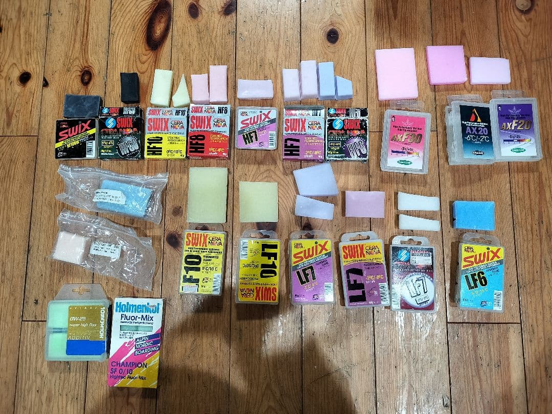 スィツクス、ガリウムフッ素系スキーワックスいろいろ