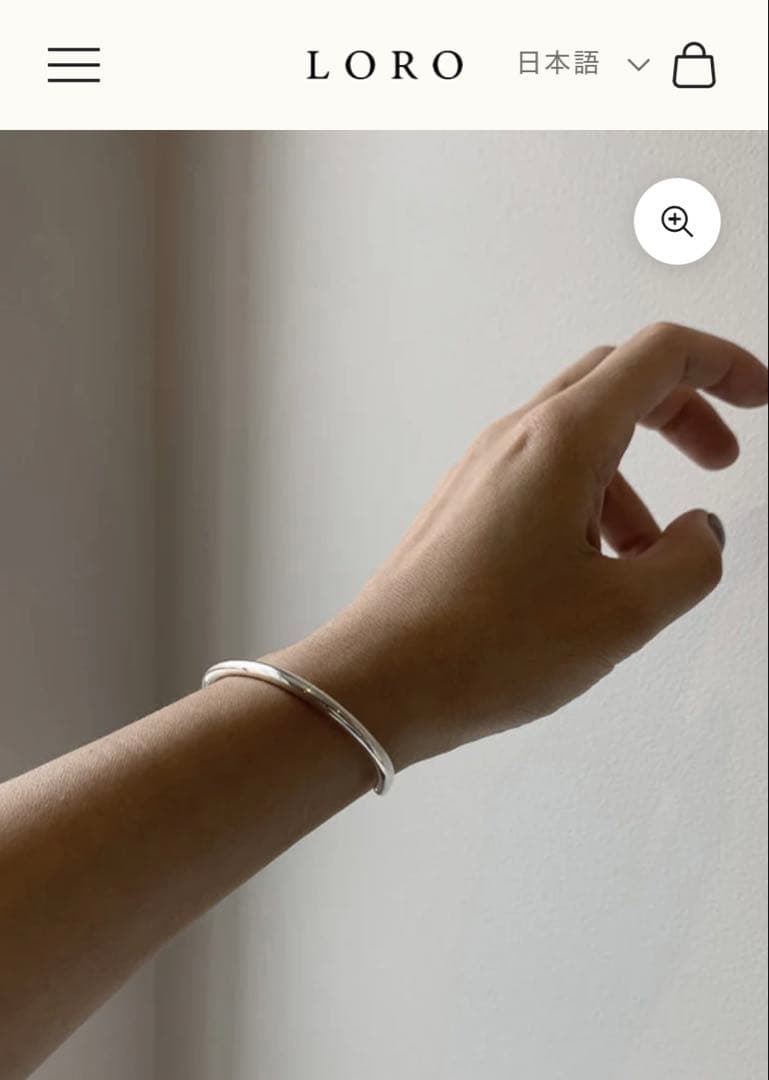 お値下げ！LORO シルバーバングル（line bangle01 ）