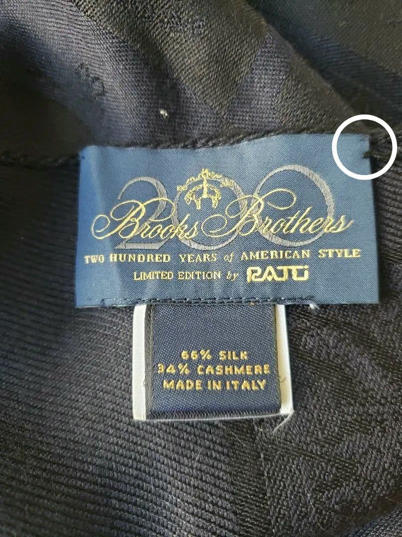 Brooks Brothers ストール マフラー シルク カシミア イタリア製