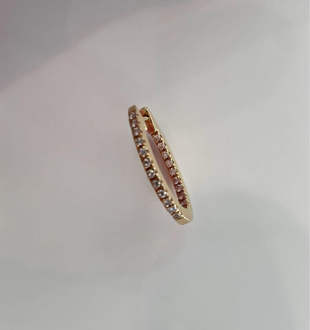 専用⭐︎ダイヤモンドk18YGフープピアス