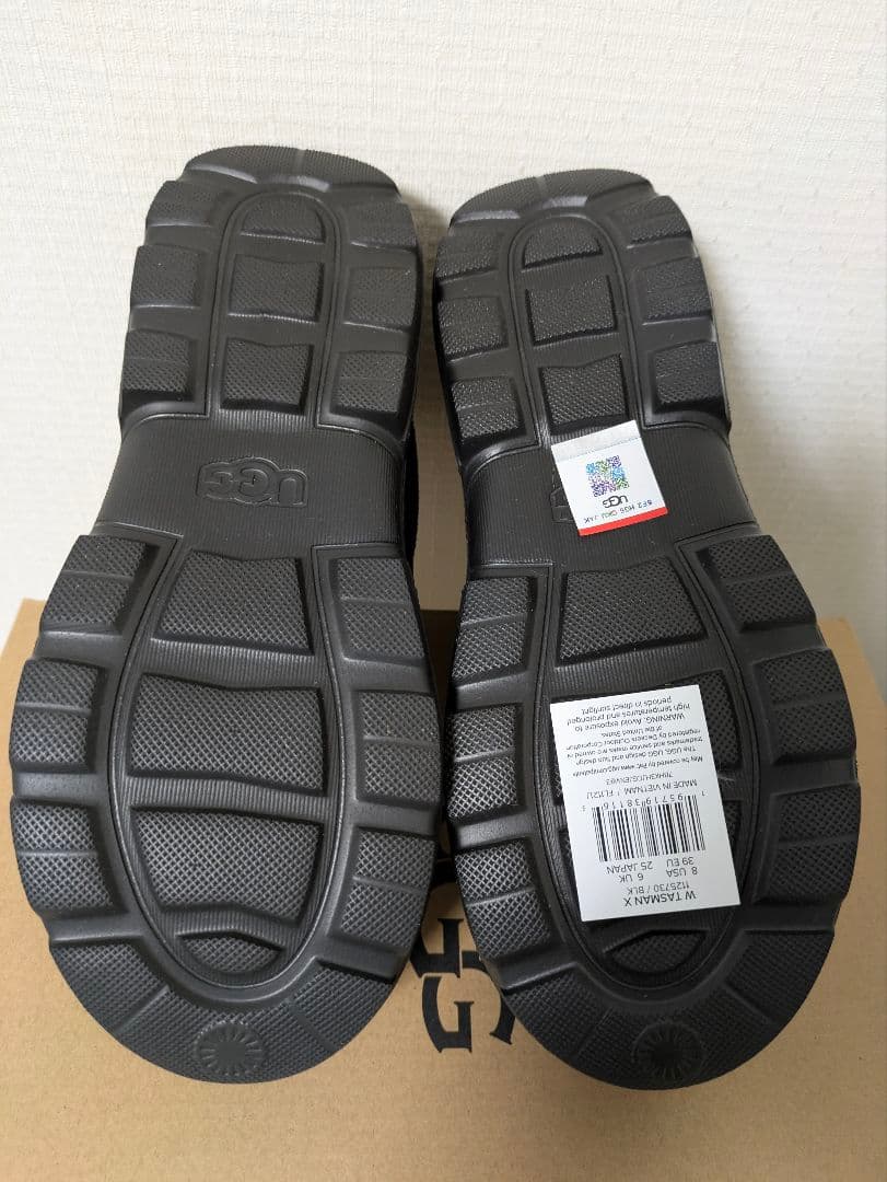 アグ UGG TASMAN X 25cmブラック　スリッポン【新品未使用】
