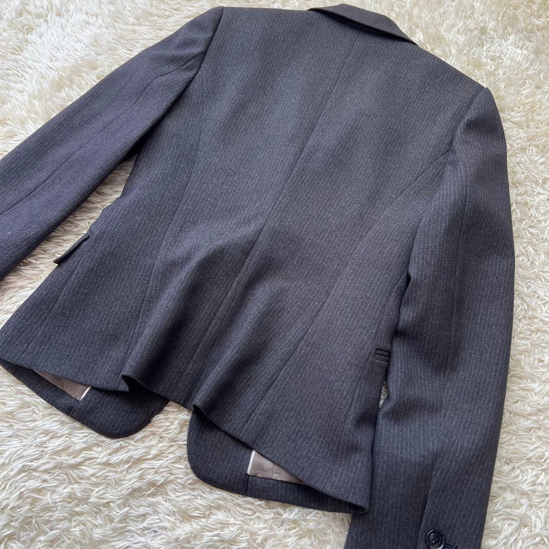 Diana square ダイアナスクエア7号 ストライプ グレー 紺色 セット