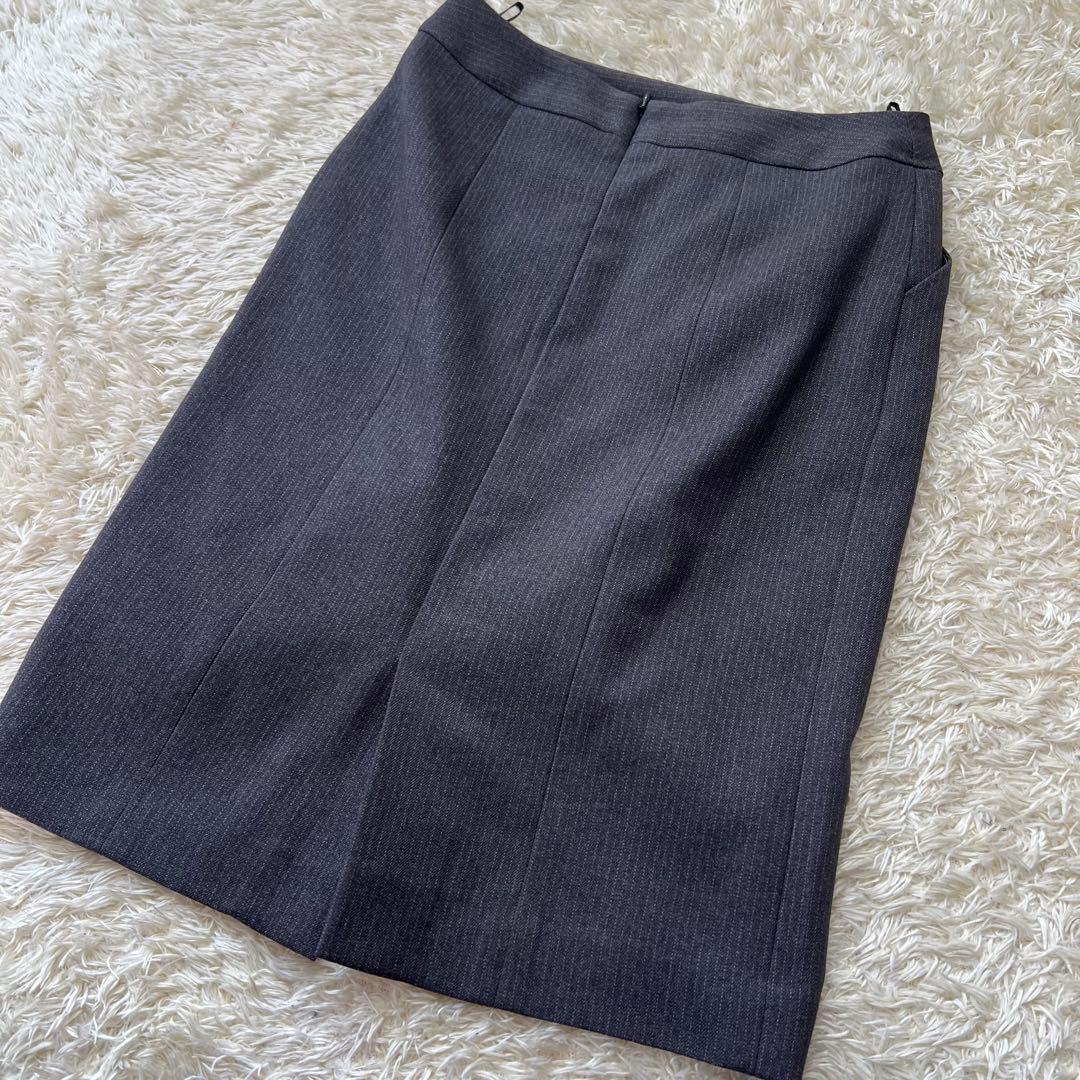 Diana square ダイアナスクエア7号 ストライプ グレー 紺色 セット