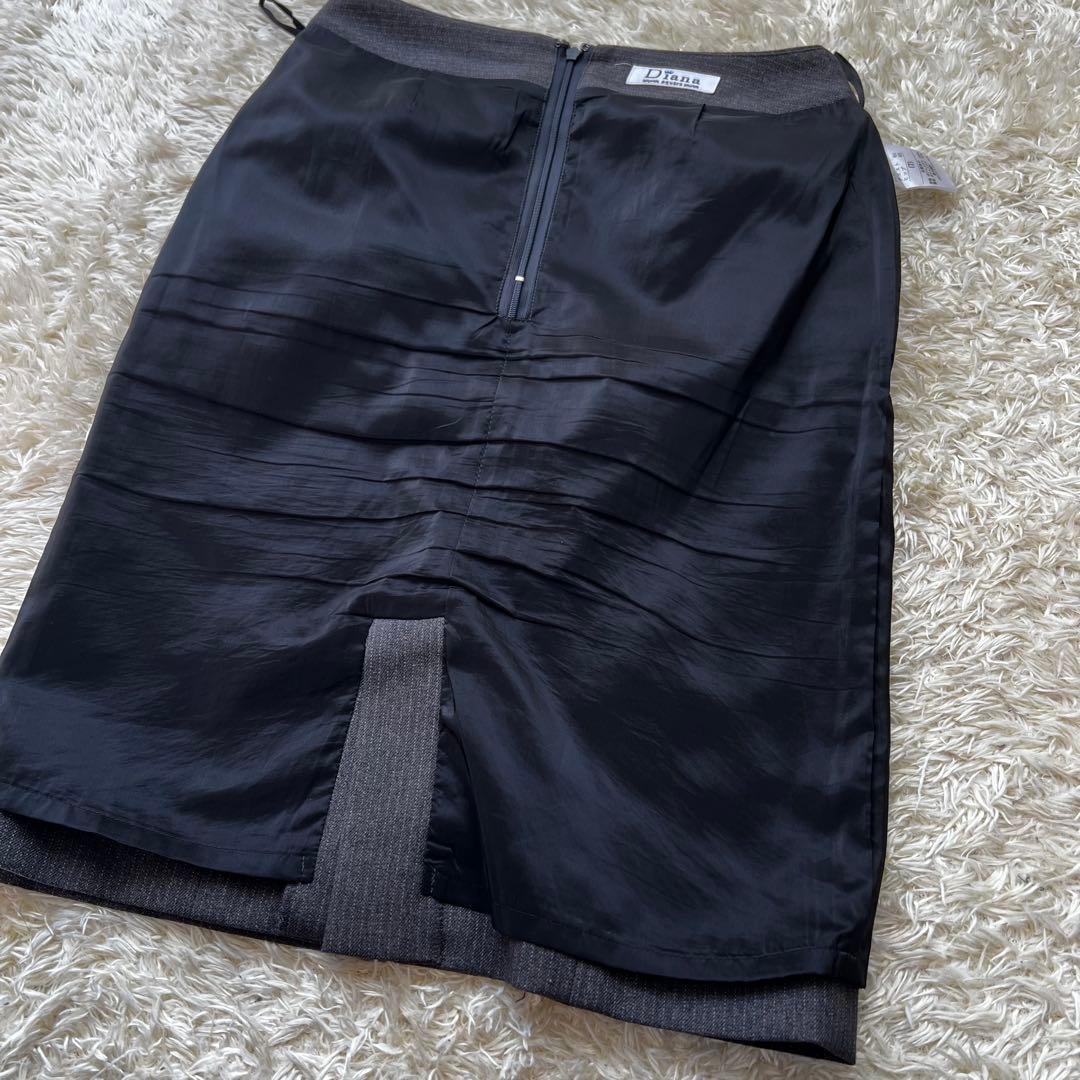 Diana square ダイアナスクエア7号 ストライプ グレー 紺色 セット