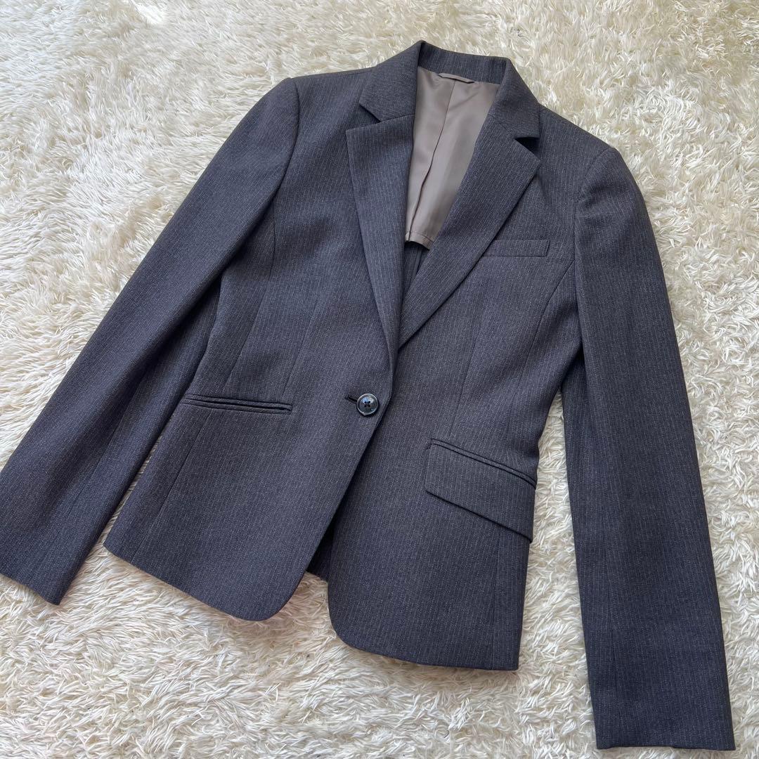 Diana square ダイアナスクエア7号 ストライプ グレー 紺色 セット