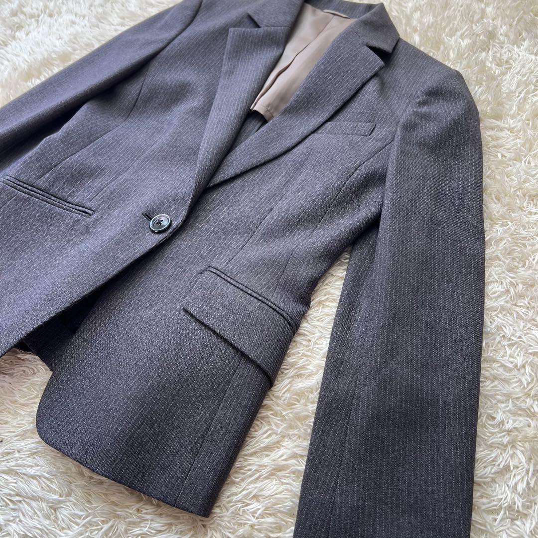 Diana square ダイアナスクエア7号 ストライプ グレー 紺色 セット