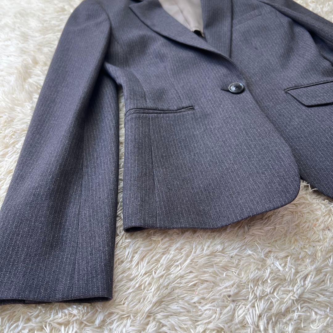 Diana square ダイアナスクエア7号 ストライプ グレー 紺色 セット