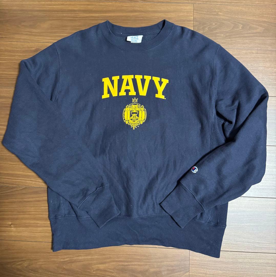 美品USNA Champion米海軍チャンピオン リバースウィーブ NAVY®