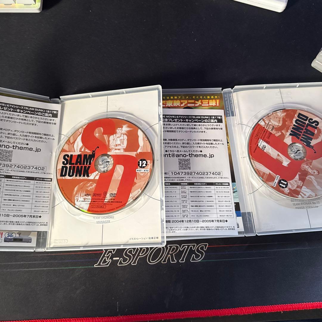 SLAM DUNK DVD 15巻まで付属品あり