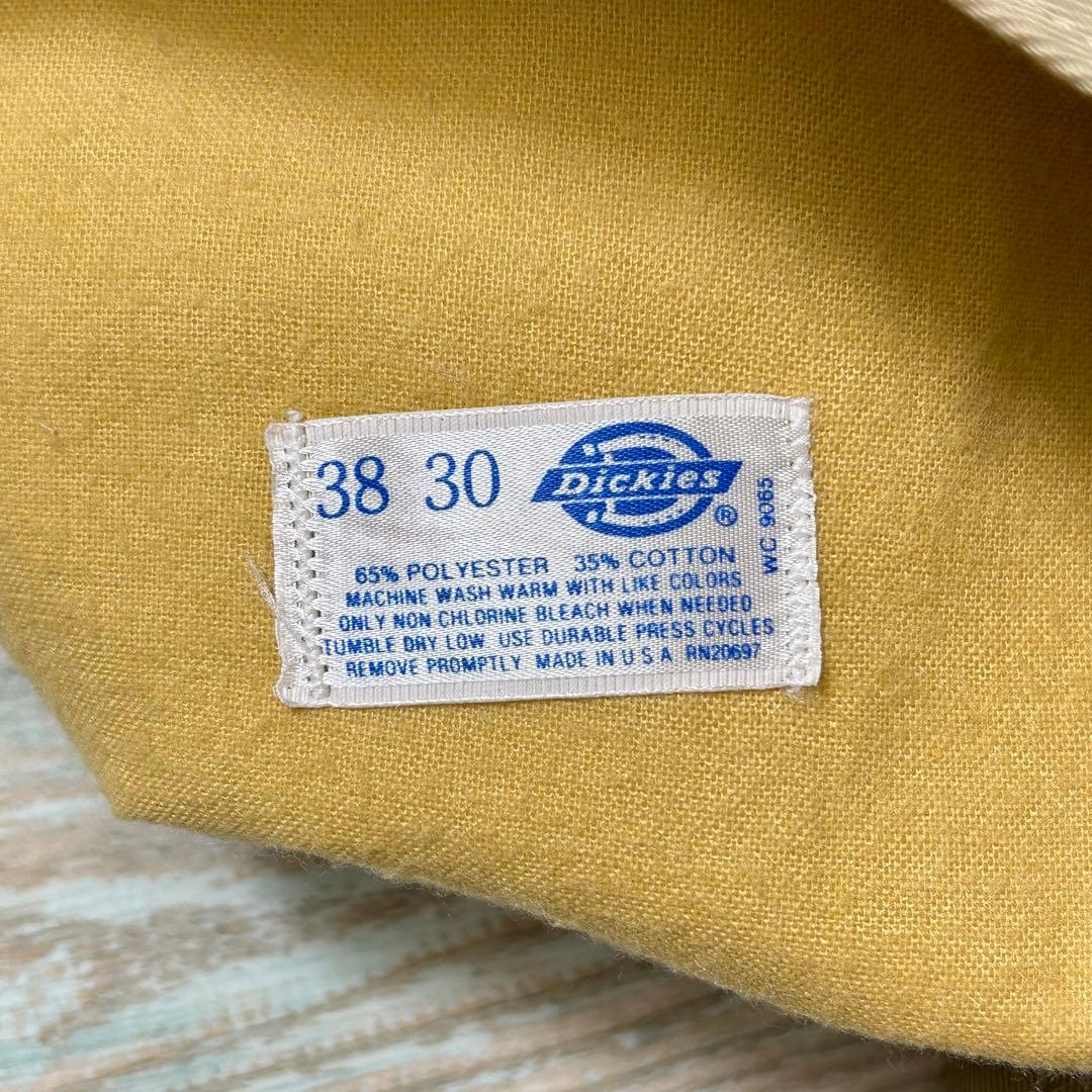 USA製 Dickies ディッキーズ ワークパンツ ちびタグ 裏地付き W38
