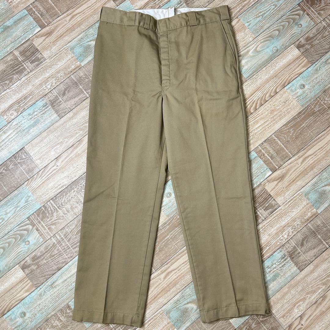 USA製 Dickies ディッキーズ ワークパンツ ちびタグ 裏地付き W38