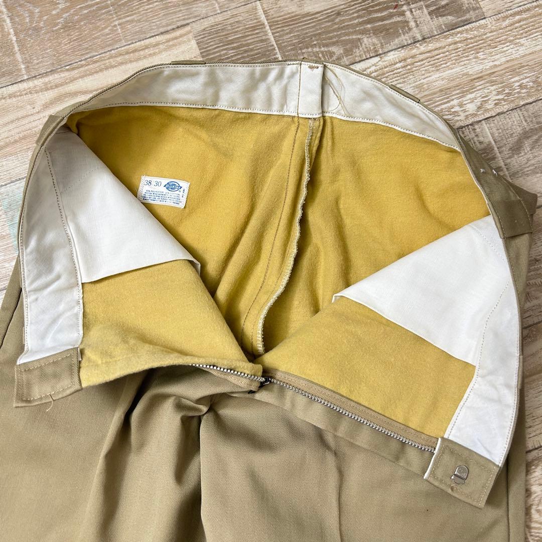 USA製 Dickies ディッキーズ ワークパンツ ちびタグ 裏地付き W38