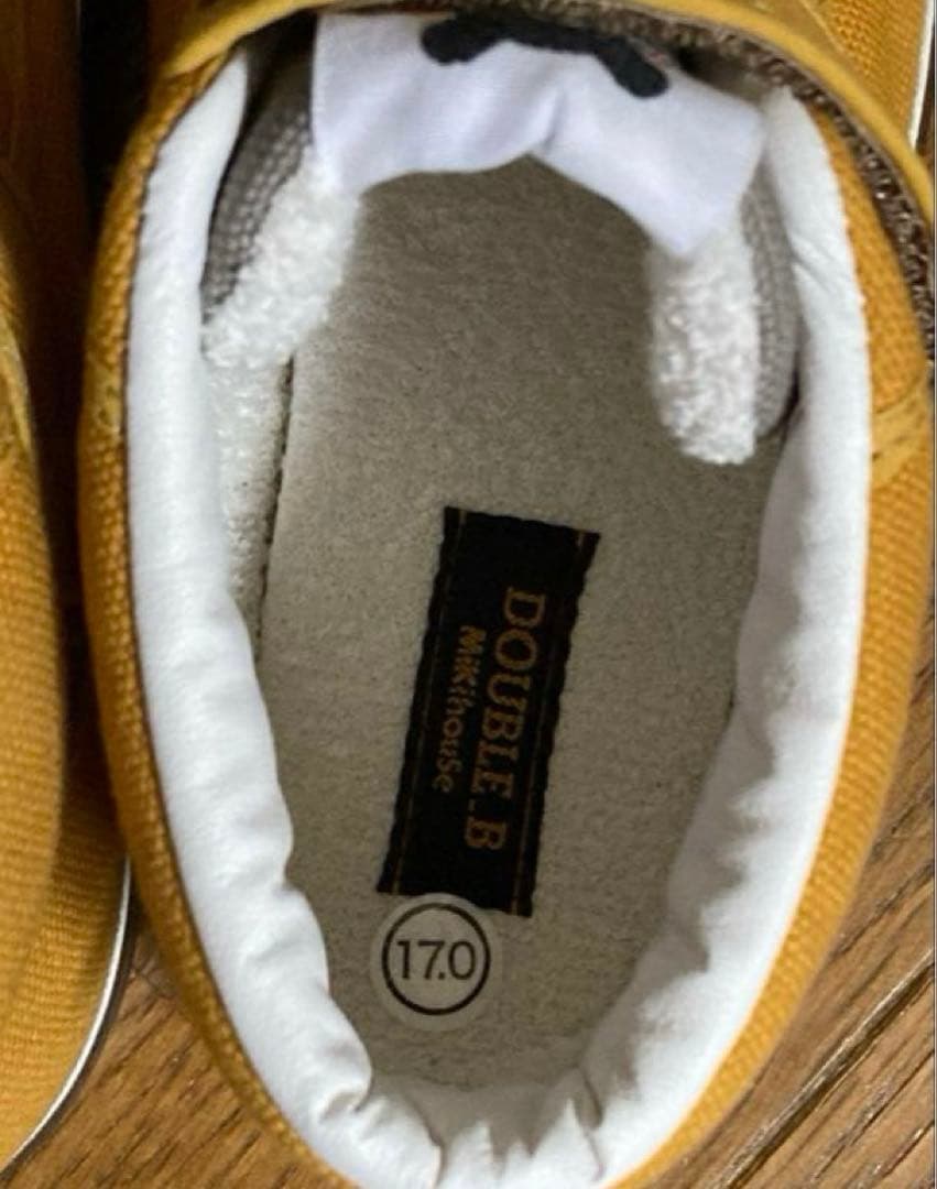 美品　double.B ダブルビー ハイカットスニーカー靴17.0cm