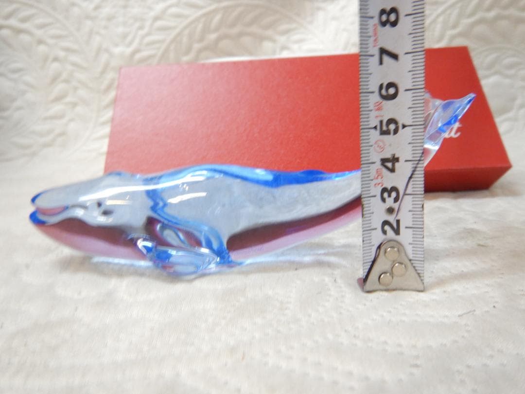 Baccarat 　バカラ　ホエール　クジラ　ガラス彫刻 　約16cm