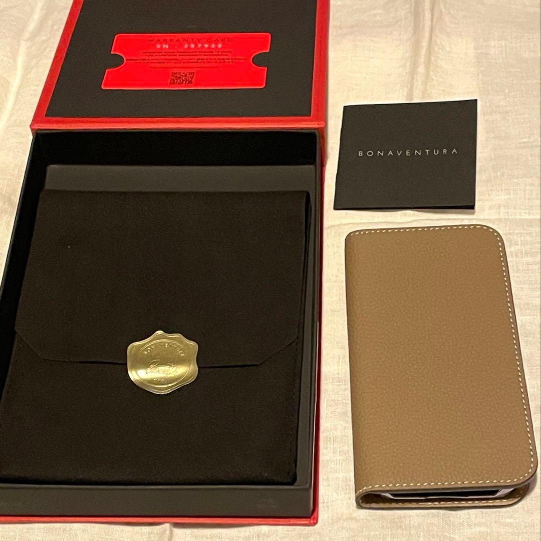 VONAVENTURA スマホケース　iPhone12 mini グレージュ