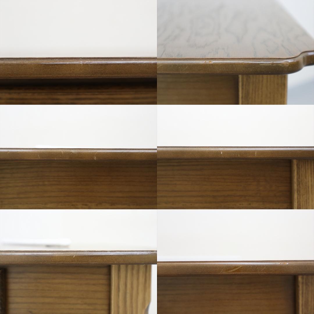 1 パリの雑貨屋 F-21 デスク 平机 机 引出付 天然木 コンソールテーブル