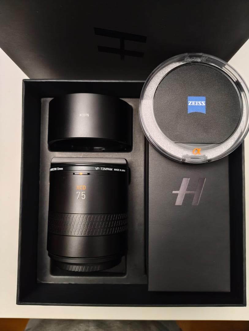 Hasselblad XCD 75mm 純正箱 + ZEISS MC + ND8