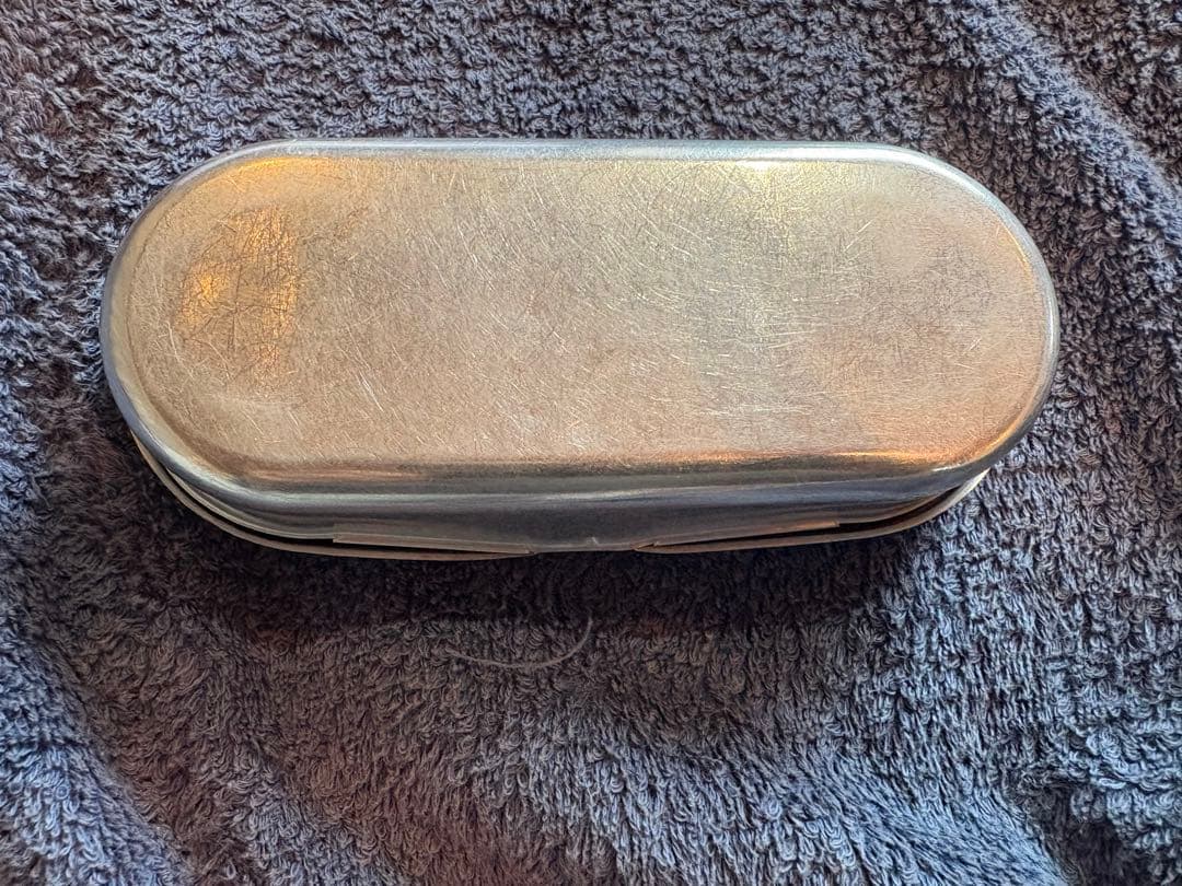 RRL ダブルアールエル メタルケース 小物入れ レザー内装　メガネケース