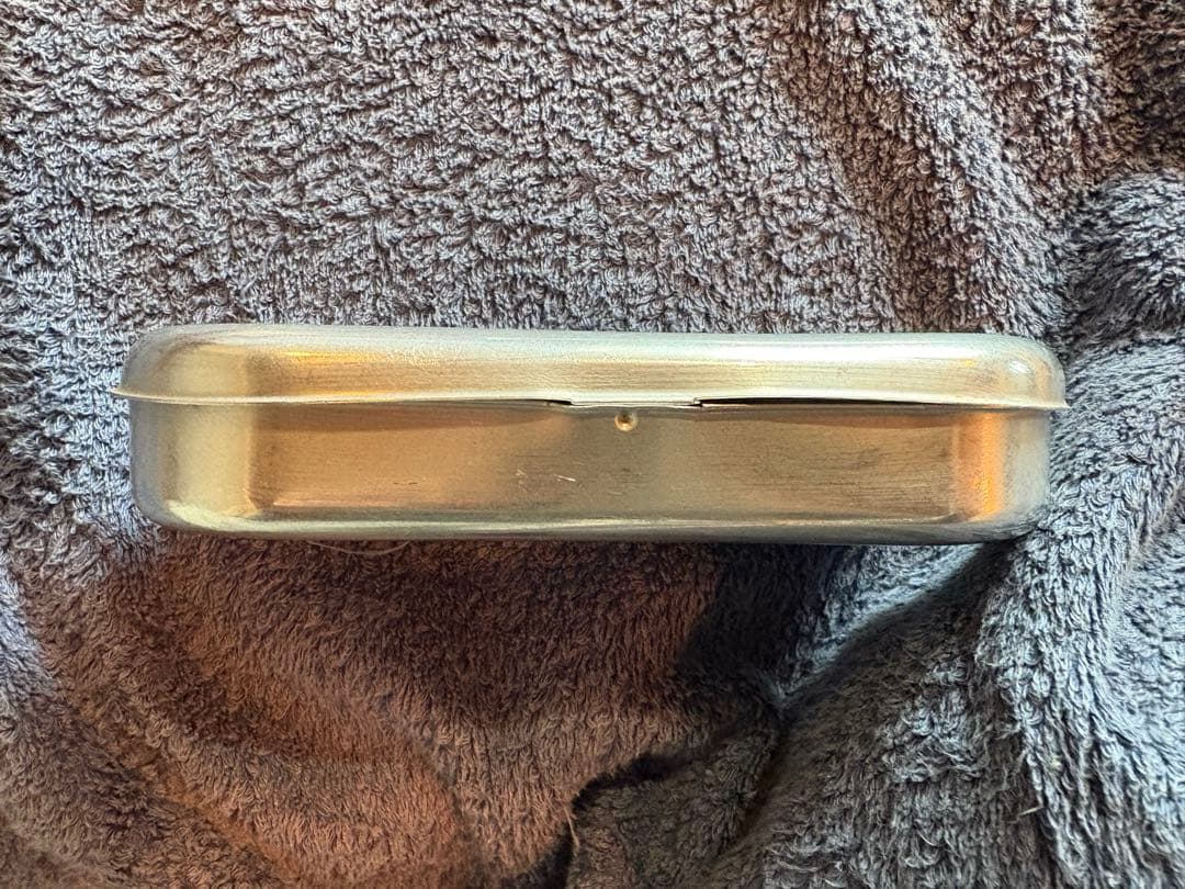 RRL ダブルアールエル メタルケース 小物入れ レザー内装　メガネケース