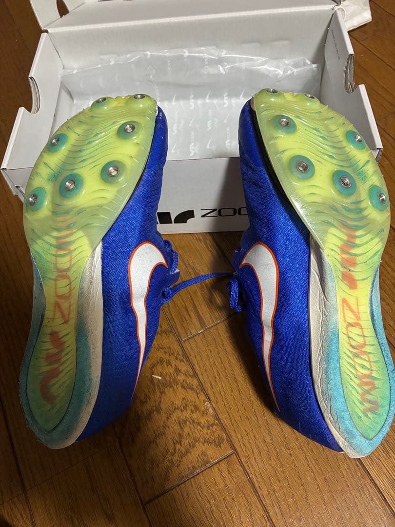 Nike air Zoom maxflyスパイクシューズ 青