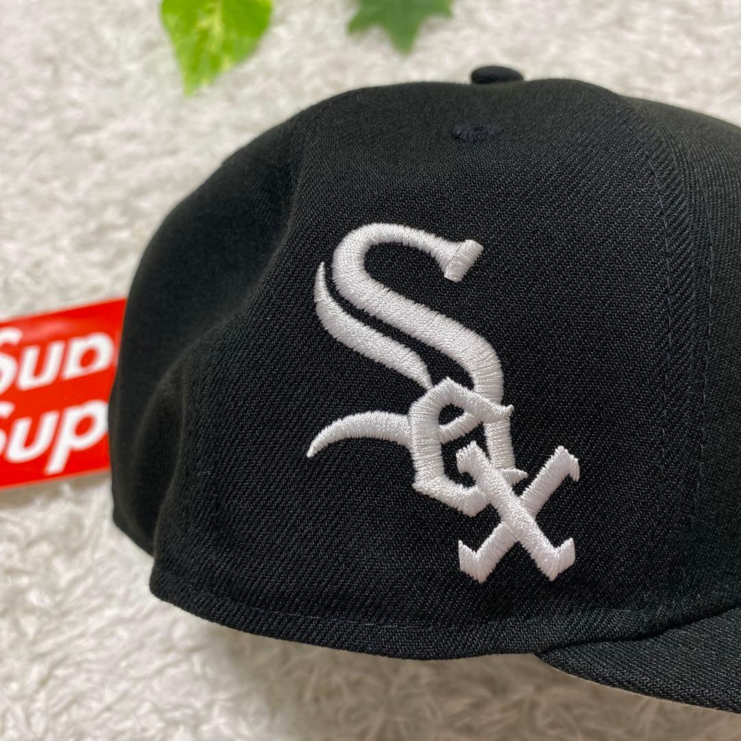 supreme new era キャップ　刺繍　box logo mlb