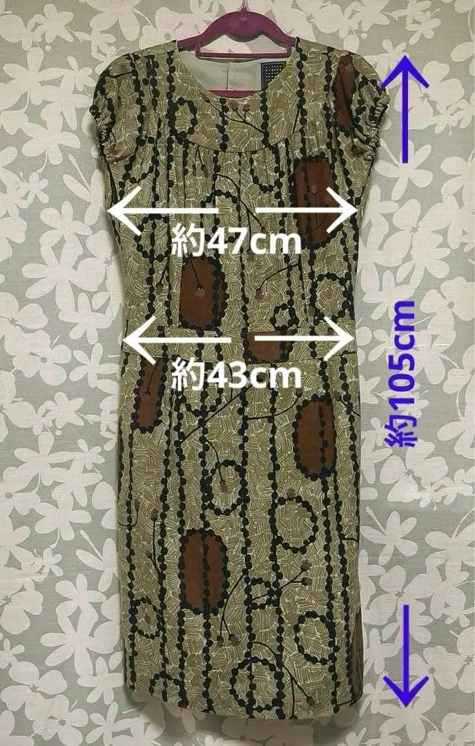 mina perhonen ミナペルホネン ウール100％ 花模様 ワンピース