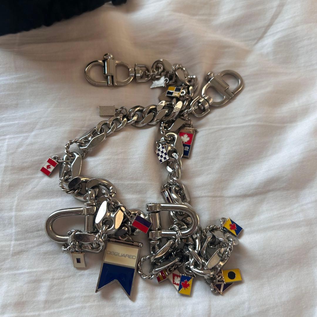 DSQUARED2 ディースクエアード ウォレットチェーン シルバー