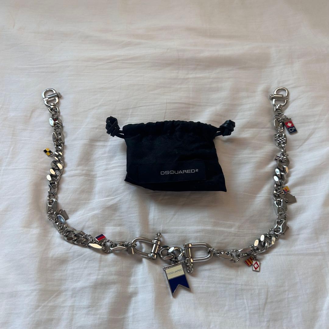 DSQUARED2 ディースクエアード ウォレットチェーン シルバー