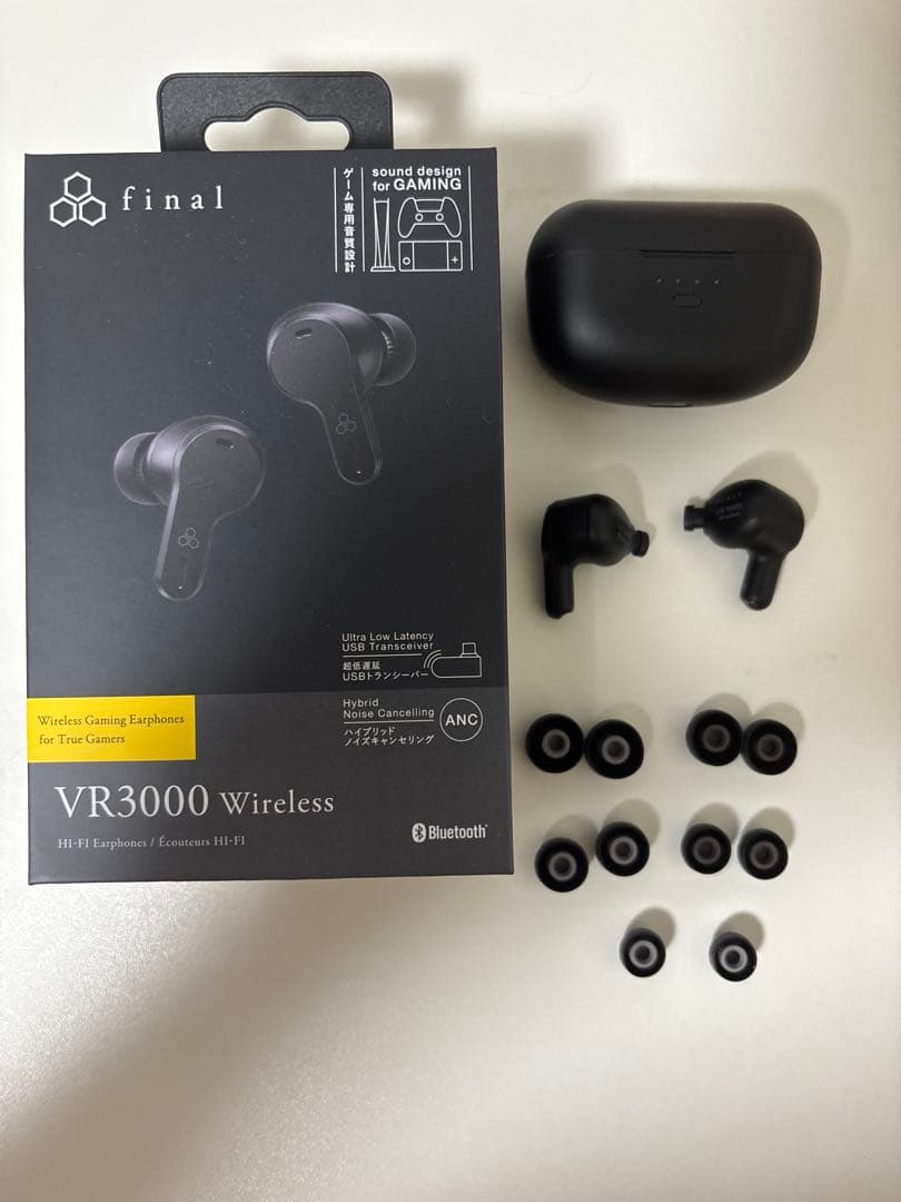 final VR3000 Wireless イヤフォン　保証書付き