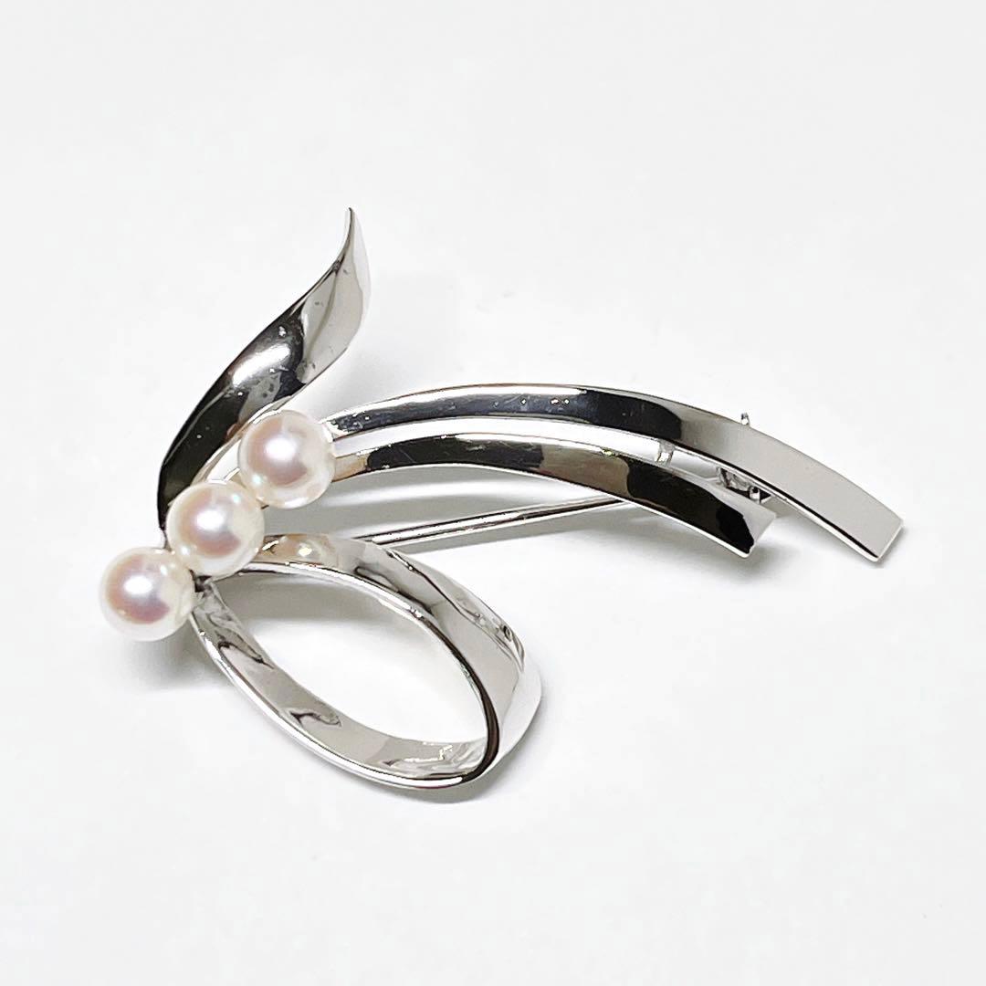 MIKIMOTO ミキモト パール　ブローチ　コサージュ　リボン