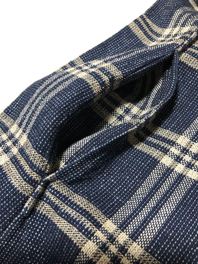 超美品 45R チェック柄ワンピース￼