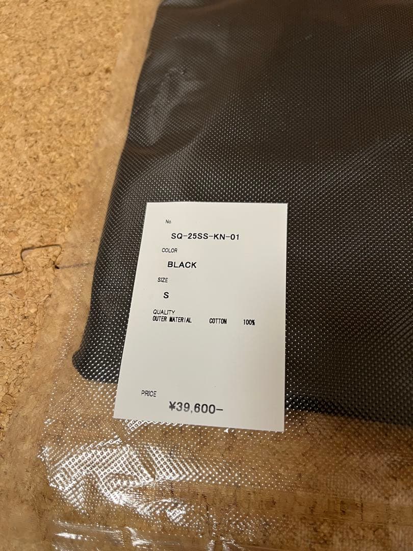 T*N様 sequel 25SS クルーネックニット　ブラックS新品　シークエル