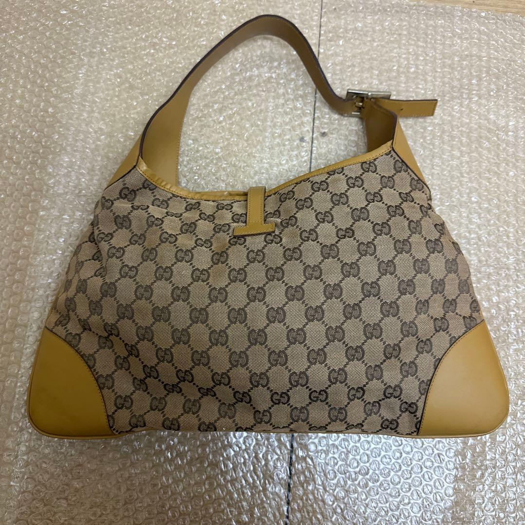 Gucci ハンドバッグ ベージュ/赤