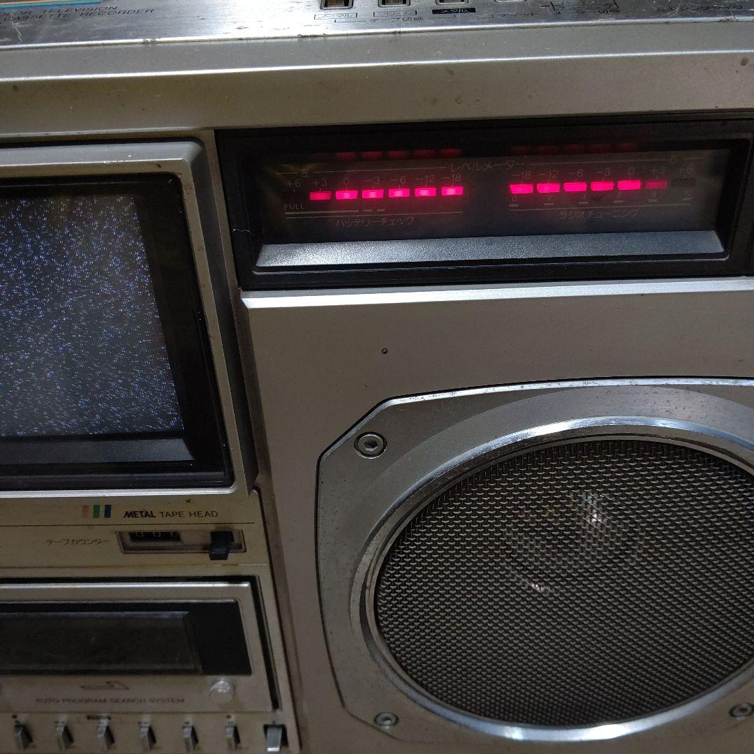 最終‼️超希少レトロSHARP TVthe SEARCHER テレビ付きラジカセ