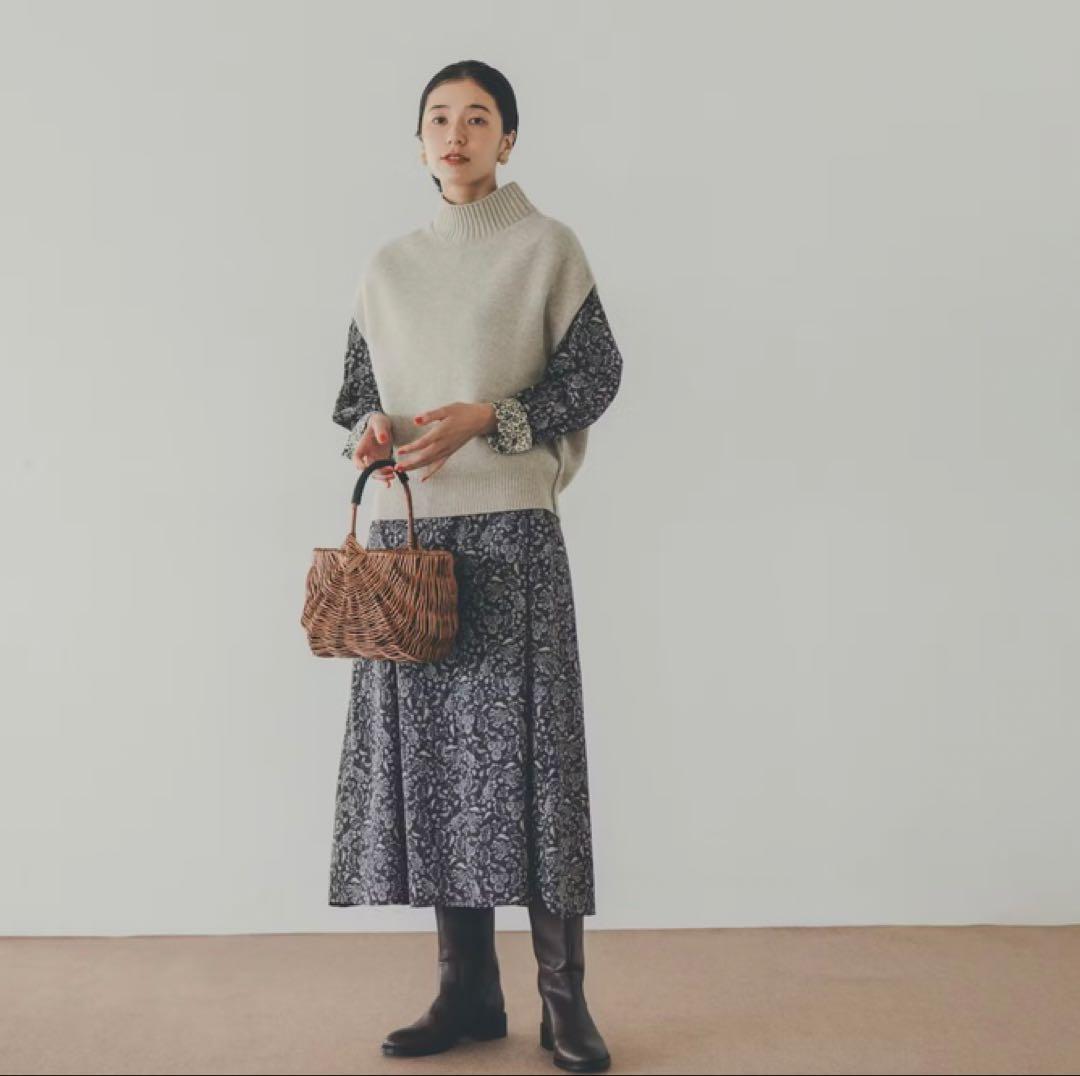 【新品・未使用】北欧暮らしの道具店　「あったかウールのニットベスト」