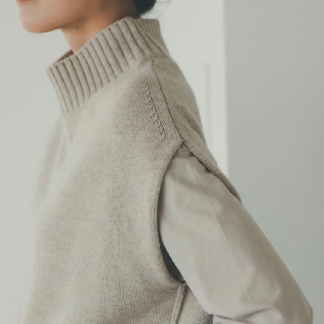 【新品・未使用】北欧暮らしの道具店　「あったかウールのニットベスト」