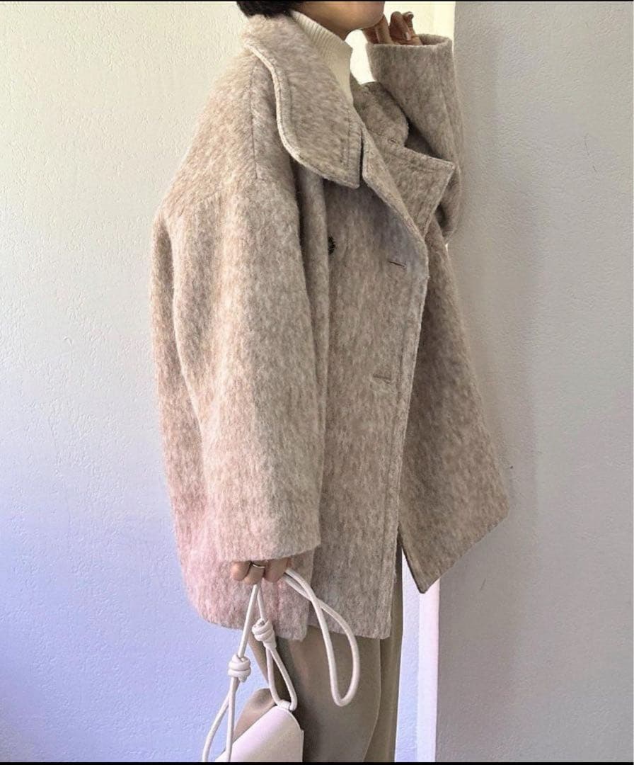 美品　コラージュ ガリャルダガランテ シャギーコート　ベージュ